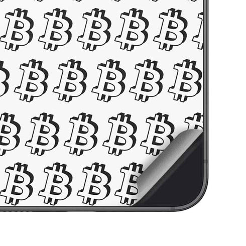 Bitcoin Pattern Galaxy S25 Skin